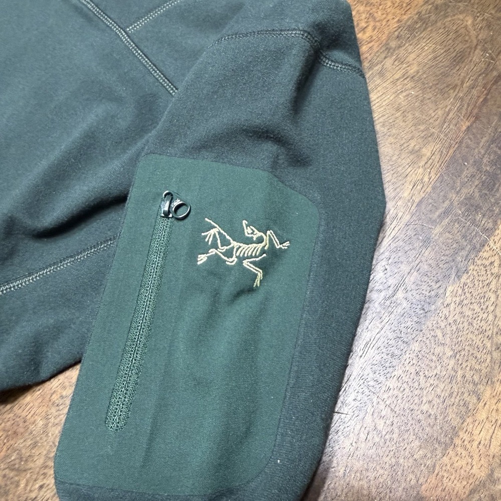 Arcteryx Rho 1/4 Zip Pullover Shirt Womens Small Green Performance Base Layer - Picture 2 of 6